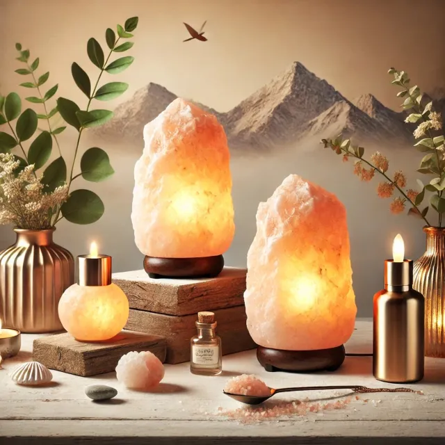 Himalayan Treasures® Zoutlamp 2 tot 3kg- Himalaya Zoutsteen Lamp Inclusief B15 Lampje - Himalayazout Tafellamp - Sfeerlamp met Snoer - Nachtlamp - Nachtlampje ORANJE/