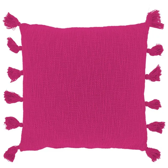 Unique Living Sierkussen Jonne - Fuchsia - 45x45cm Roze