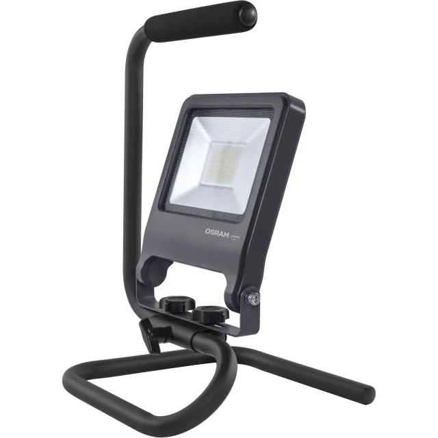 Osram LED werklamp S Stand, 30W, 4000K koel wit, 2700 lm, Zwitserse stekker, IP65, draaibare kop Donkergrijs