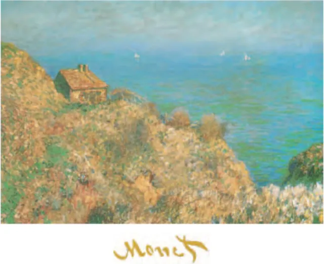 Catch Projecten Mini kunstposter - Claude Monet - Vissershuis in Varengeville - 24x30 cm Multicolor