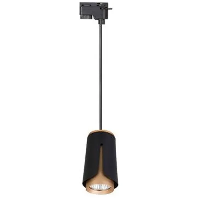 ABC-Led LED tracklight hangend GU10 – zwart met goud – met kabel