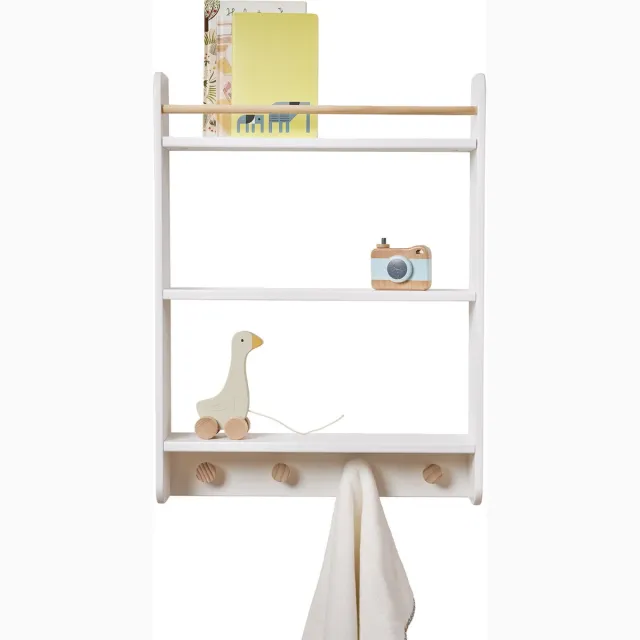 vertbaudet Haken met legplanken voor boeken - LIGNE CONFETTI wit