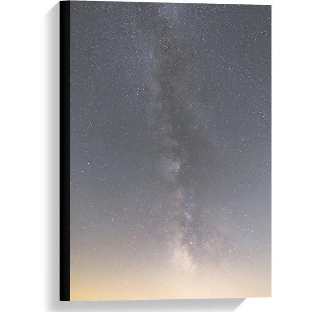 KuijsFotoprint Canvas - Mooie Sterrenhemel - 40x60cm Foto op Canvas Schilderij (Wanddecoratie op Canvas) Blauw