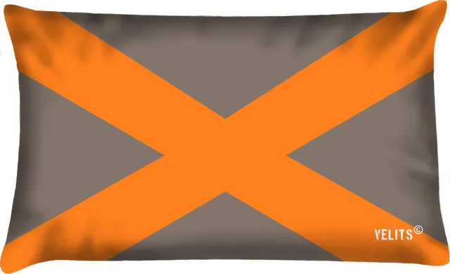 Velits outdoor Sierkussen - Buitenkussen La Dolce Vita Oranje Grijsbruin Waterafstotend Bootkussen Cross