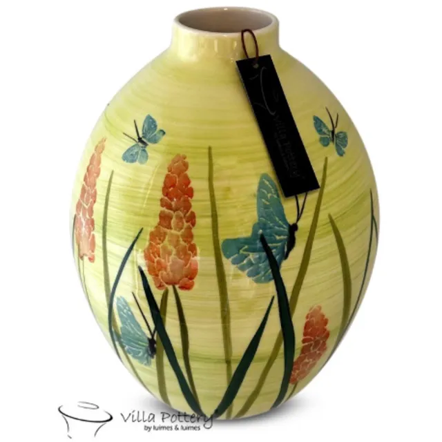Villa Pottery Vaas - Villa Pottery - Woondecoratie - Keramiek - Decoratie - Quinn 4 Vaas Geel