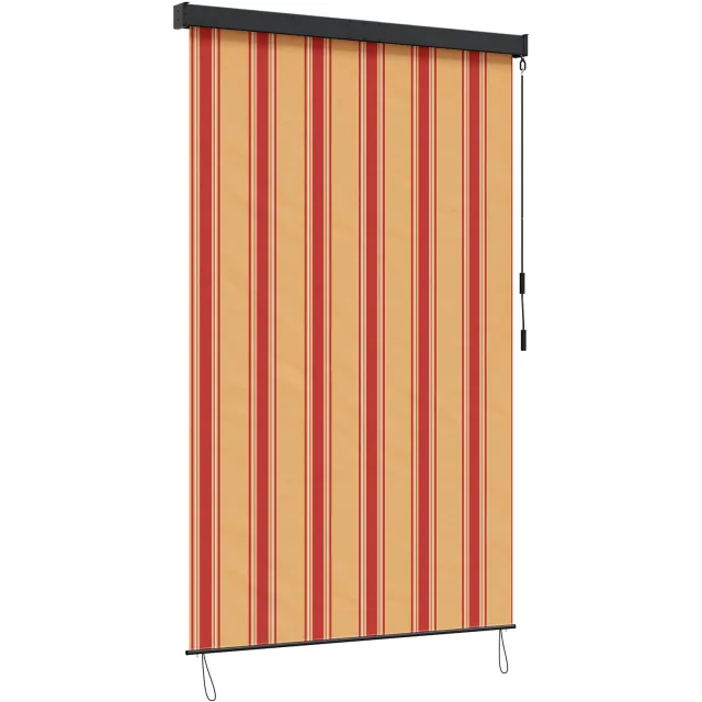 vidaXL Rolgordijn Multikleur 180 x 250 cm Stof en Aluminium Geel