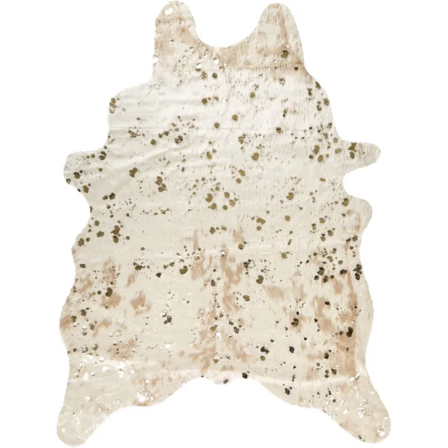 Beliani BOGONG - Kunstleer vloerkleed - Lichtbeige - 150 x 200 cm - Polyester