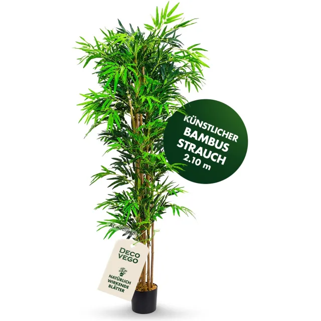 Decovego Valse Kunstmatige Plant Bamboe Decoratie Plant Echt Hout 213cm DECOVEGO