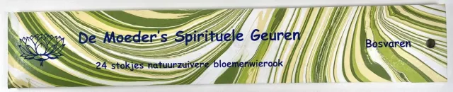 De Moeder's Geuren De Moeder’s Spirituele Geuren Wierook Bosvaren – 24 lange wierook stokjes – 100% Natuurlijke Wierook groen