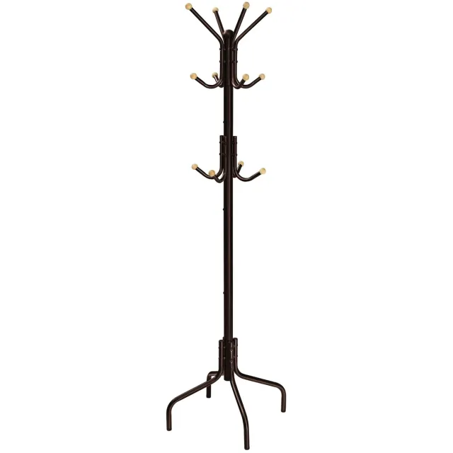 Mila Shop Kapstok - Kapstok staand - Stijlvol zwart - Duurzaam metaal - Ruimtebesparend - Lichtgewicht maar zeer stabiel - 55 x 55 x 180 cm