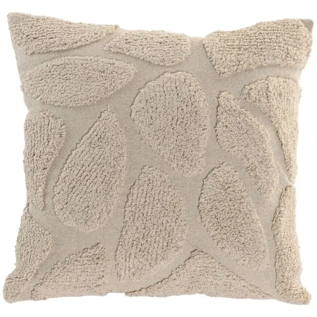 CASA DI ELTURO Sierkussen ALORA Katoen 45 x 45 cm – Beige – Kussen met Organisch Reliëf Design – Inclusief Vulling