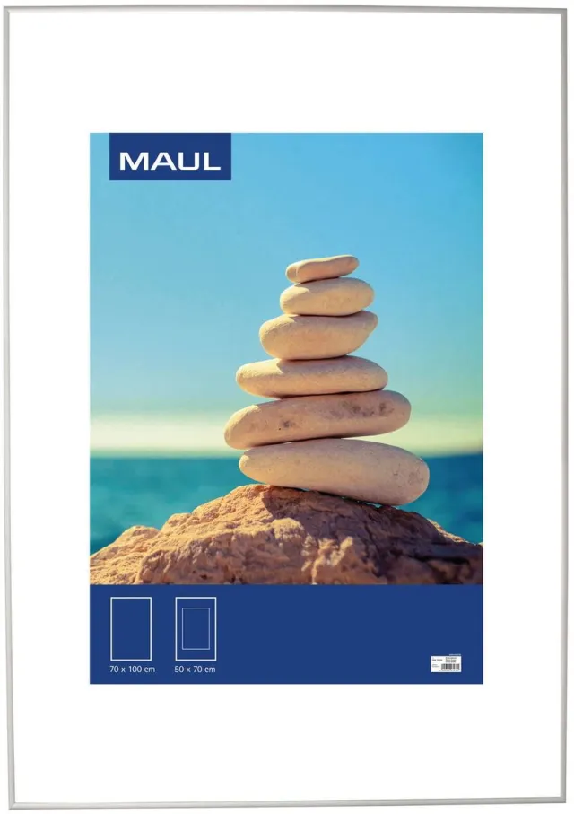 Maul MAULdesign Fotolijst - 70 x 100 cm, ca. B1 - zilver - acryl - 1 stuk - MAUL zilver|wit