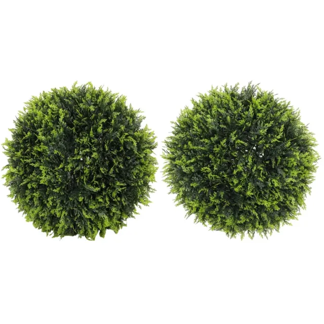 ZYLARO Kunstplanten - Set van 2 - UV-bestendig - Sierplanten voor binnen en buiten - 45 cm - Groen