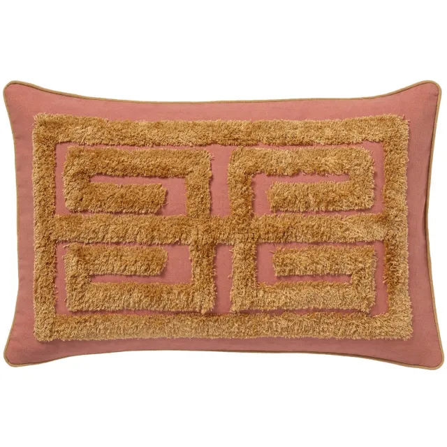 Palais sierkussen Cleo Blush & Raffia (60x40x10 cm) Roze