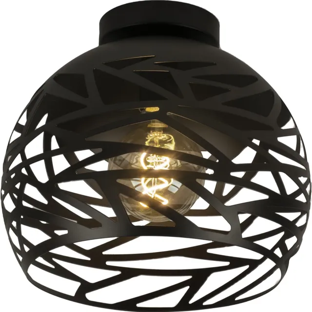 Lumidora Plafondlamp 74750 - Plafonniere - CELES - E27 - Zwart - Metaal - ⌀ 30 cm