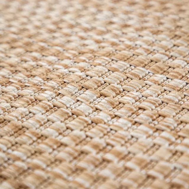 TT Home Tapijt Buiten Woonkamer Eetkamer Balkon Weerbestendig 120 x 120 cm Rechthoek 120 x 120 cm Rechthoek beige