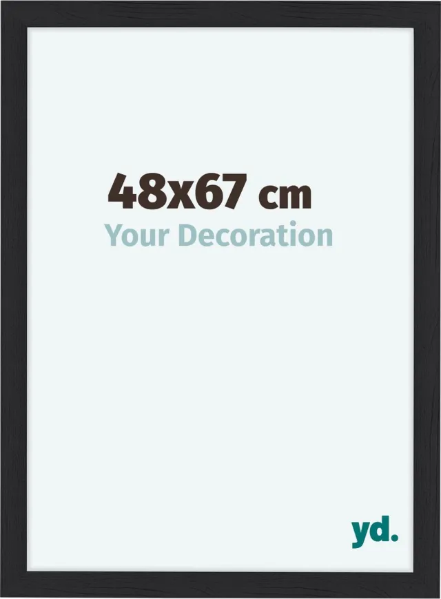 yd. Your Decoration - Fotolijst 48x67 cm - MDF - Zwart Houtnerf - Como