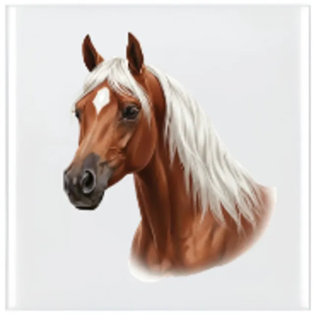 Radey's Keramische tegel - Paard bruin - 10 x 10 cm - Decoratie tegel divers