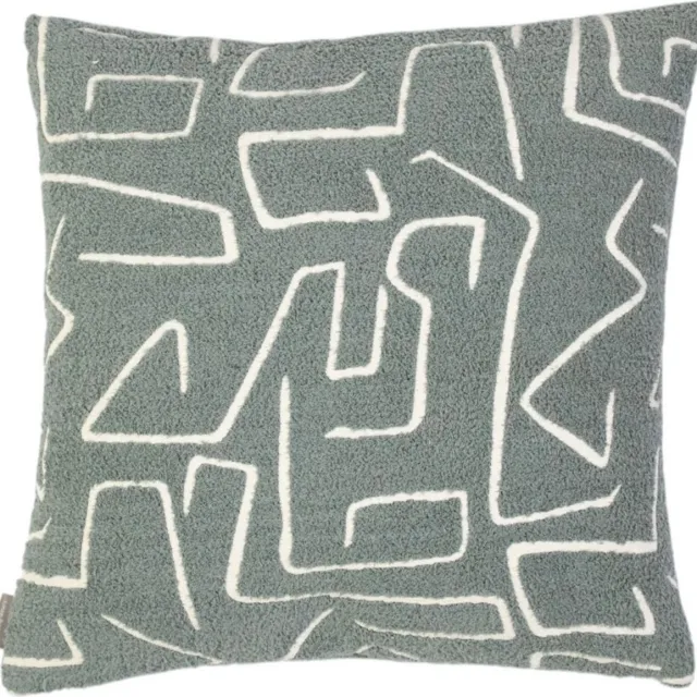 Mars & More Roy - chenille sierkussen donkergrijs - 45 x 45 cm