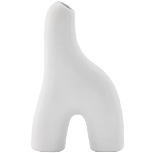 Nest of Nora Keramische vaas - 16 cm - Wit