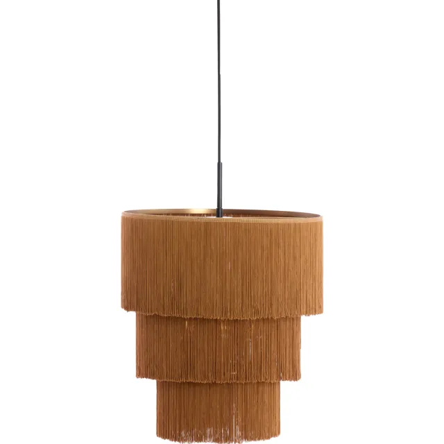 Light & Living hanglamp MALAIKA (Ø45x50 cm) bruin