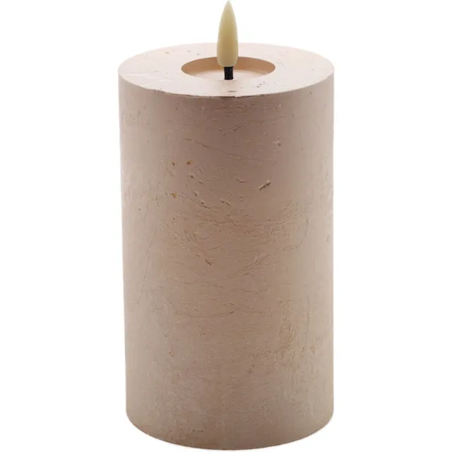 Mansion Atmosphere led kaars Champagne beige 10x7,5cm