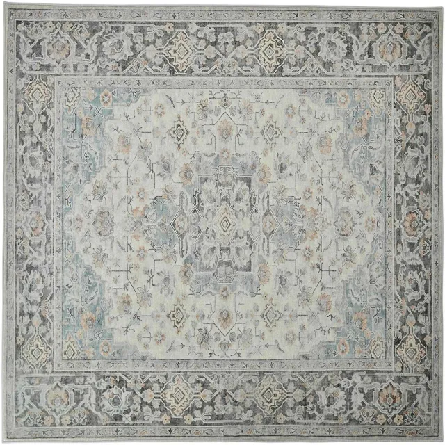 vidaXL Tapijt - ORIZ - Crèmekleurig - 160 - x - 160 - cm - 100% - Polyester