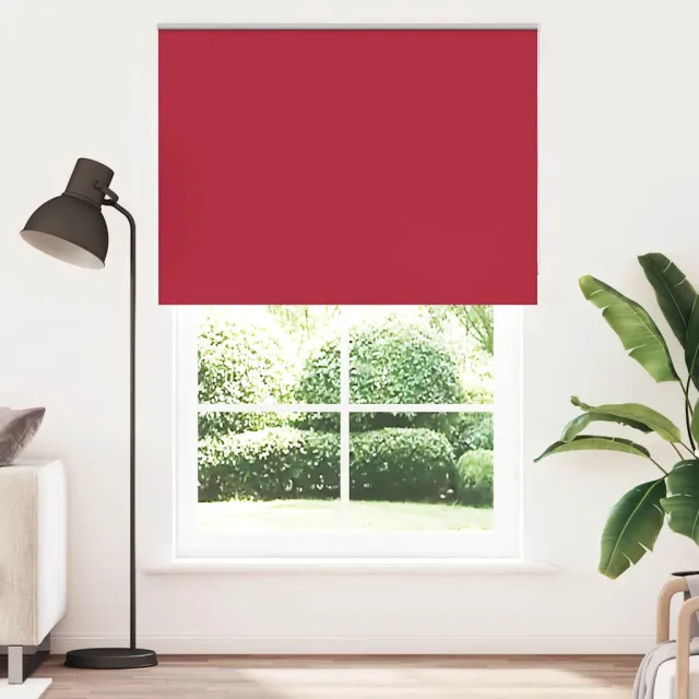 vidaXL Rolgordijn verduisterend 155x230 cm stofbreedte 151,6 cm grijs Rood