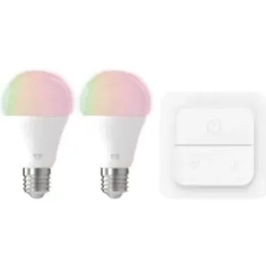 EGLO Slimme Ledlamp Wit En Gekleurd Licht A60 E27 9w 2 Stuks Transparant