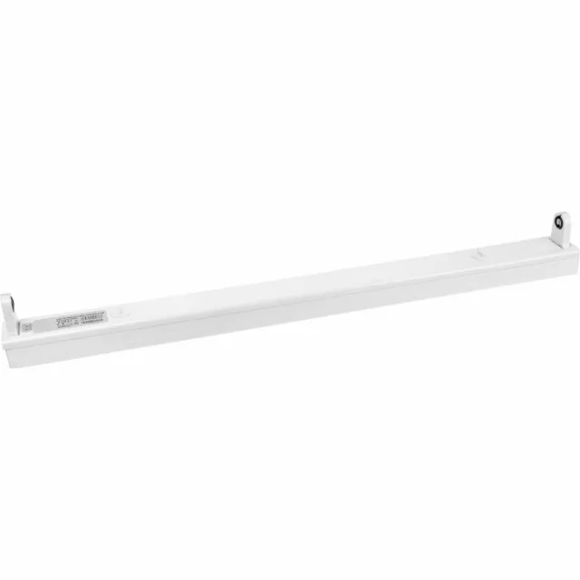 Aigostar LED TL armatuur - 60cm wit aluminium - voor een enkel LED TL buis Donkergroen