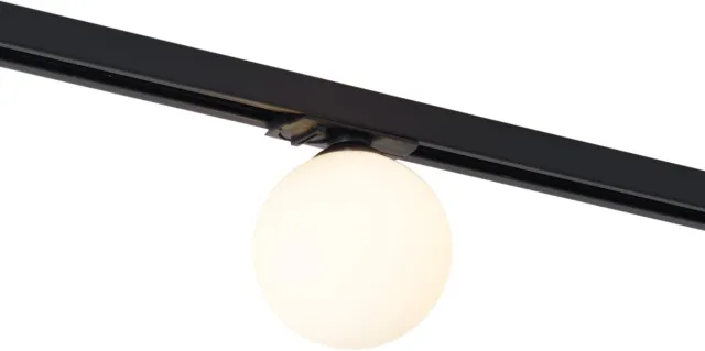 QAZQA iconic perle - Moderne Spot railsysteem verlichting, railverlichting geschikt voor led - 1 lichts - Ø 10 cm - Wit - Woonkamer | Slaapkamer | Keuken Wit - 1 lichts