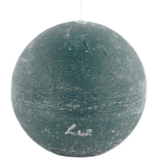 Rasteli Luz Your Senses Kaars- Bolkaars Groen-Atlantic Deep D 10 cm