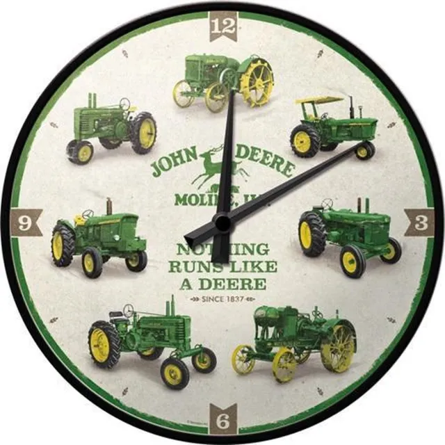 Nostalgic Art Merchandising Nostalgic Art Wandklok 30 cm John Deere Moline, ILL Zie Afbeelding
