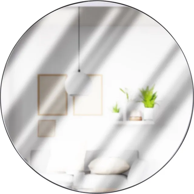 vilde Wandspiegel Zwart Rond 55 cm - Spiegel