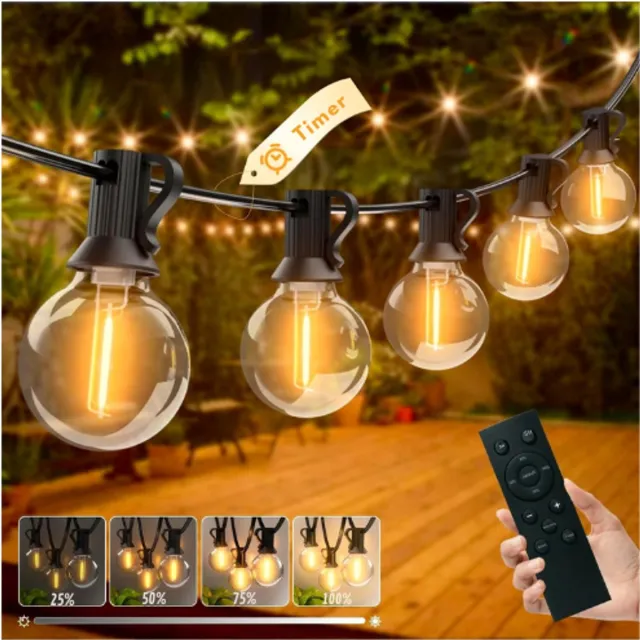 BOG 23 M Buiten Sfeerverlichting - 30+3 G40 Lampen - IP44 Waterdicht - Dimbaar - Voor Binnen Buiten Tuin Terras Pergola Bruiloft Feest