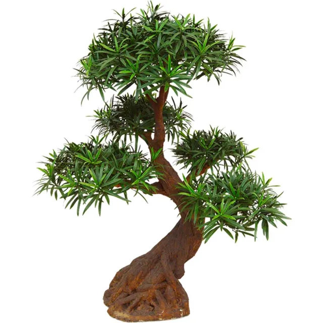 maxifleur Kunstplanten Podocarpus Bonsai kunstplant 90cm - UV bestendig Groen