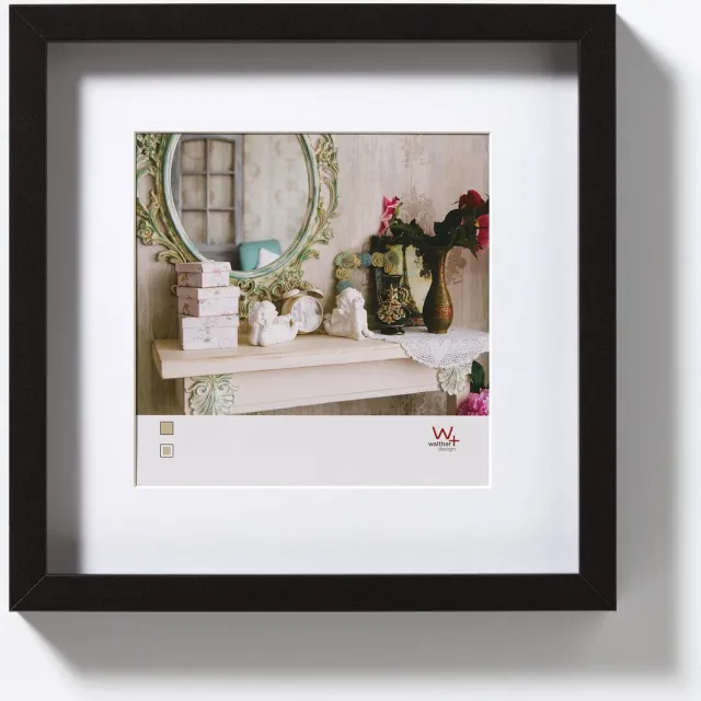 Walther Stockholm - MDF Houten lijst - Fotoformaat 30x30 cm - Zwart