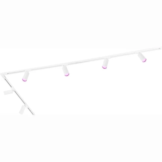 LEDVION Smart LED Railverlichting 3M + 6 Railspots (4.9W - RGB - Wit - Dimbaar) - 1-Fase