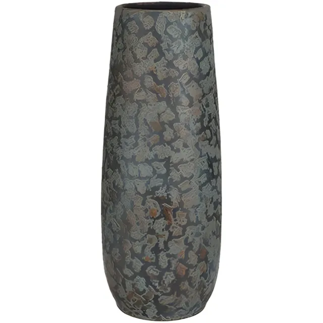 Mica Decorations Bloemenvaas Clemente - 55 x 21 cm - groen/koper - keramiek - vaas