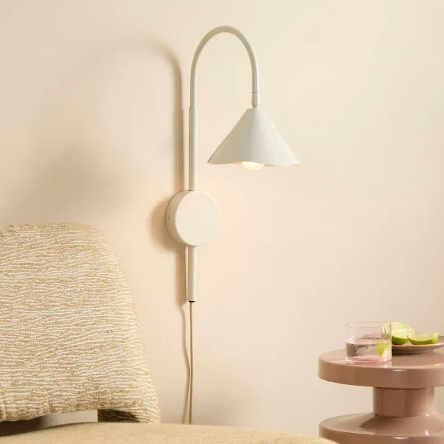 Studio LIVIT wandlamp Koen (27x50 cm) Crème