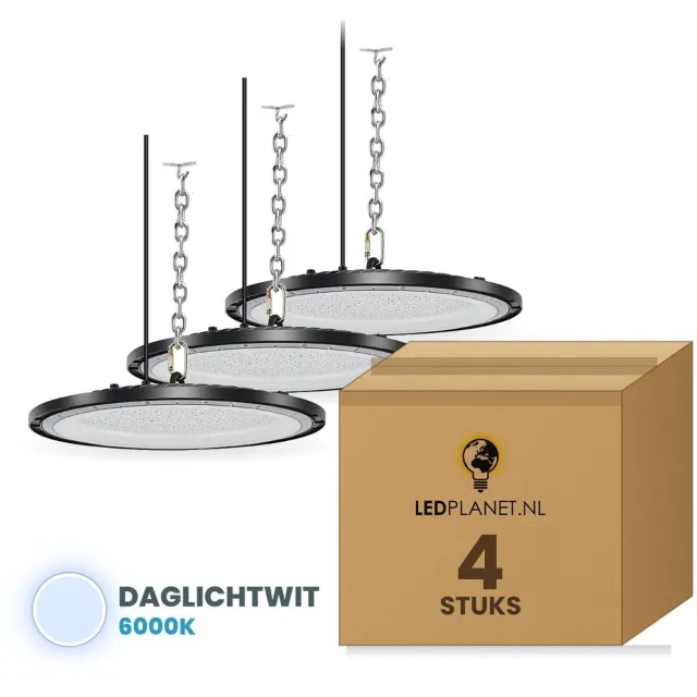 Tsong UFO LED High Bay lamp 100W - 12.000 lm - Daglichtwit 6000K - 4 stuks - IP65 - 230V