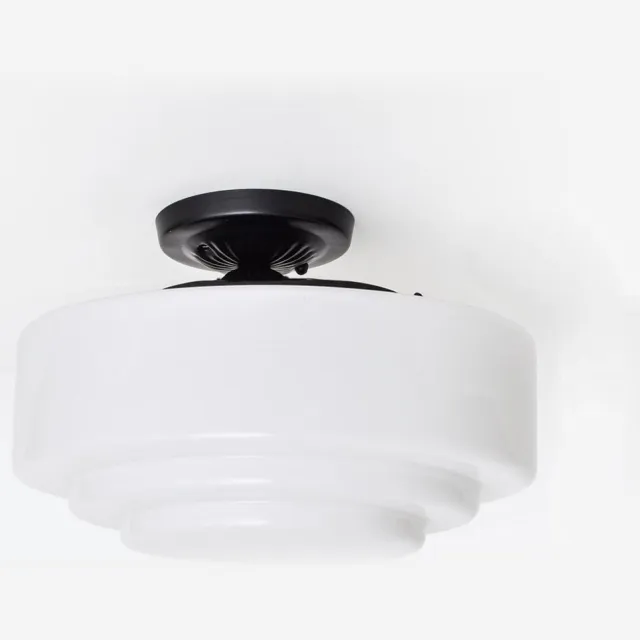 Coloured by Art Plafondlamp Getrapt Ø 30 Moonlight - Art Deco Trade Zwart