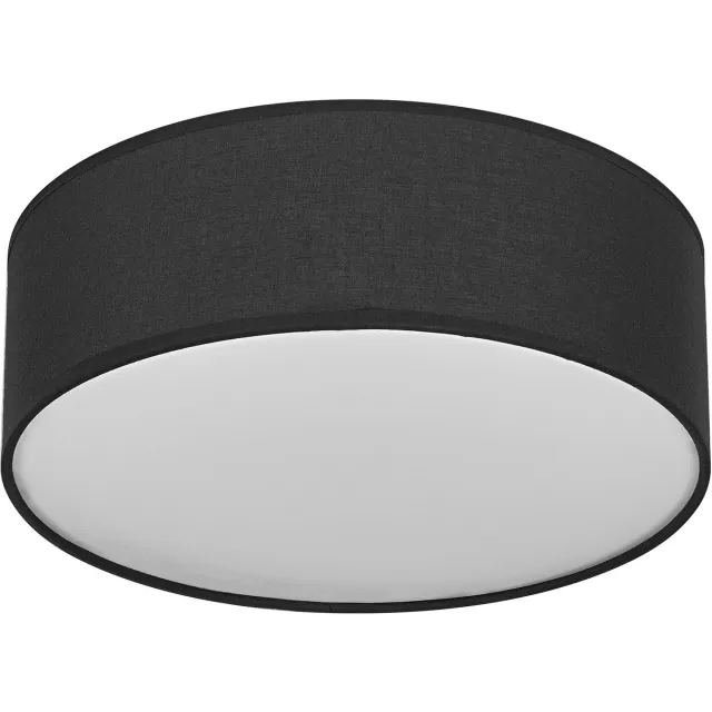 Osram ORBIS PARIS plafondlamp 300mm, zwart, E27 fitting, kan worden uitgerust met slimme lamp, hoge kwaliteit, modern design, met stoffen kap, geschikt voor binnengebruik, rond, IP20