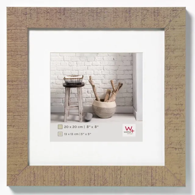 Walther Home - Houten lijst - Fotoformaat 40x40 cm - Beige Bruin