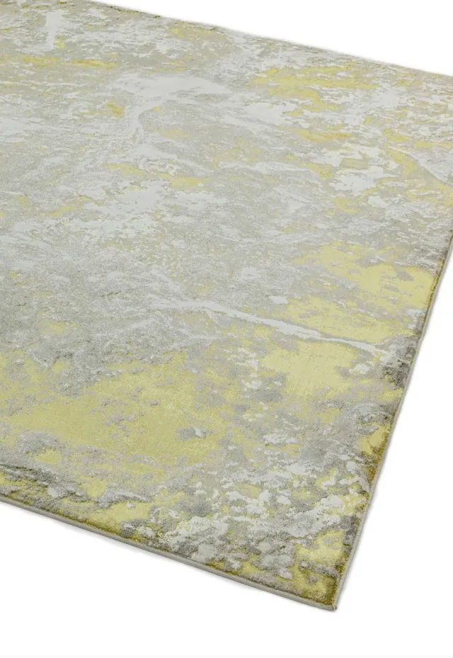 Eazy Living Easy Living - Aurora-Lustre Vloerkleed - 160x230 - Rechthoek - Laagpolig Tapijt - Industrieel - Goud, Grijs