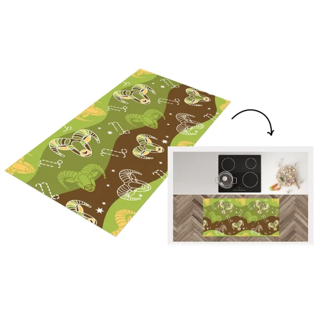 KitchenYeah Keukenloper - Loper keuken - Steenbok - Design - Astrologie - Keukenloper vinyl Multicolor