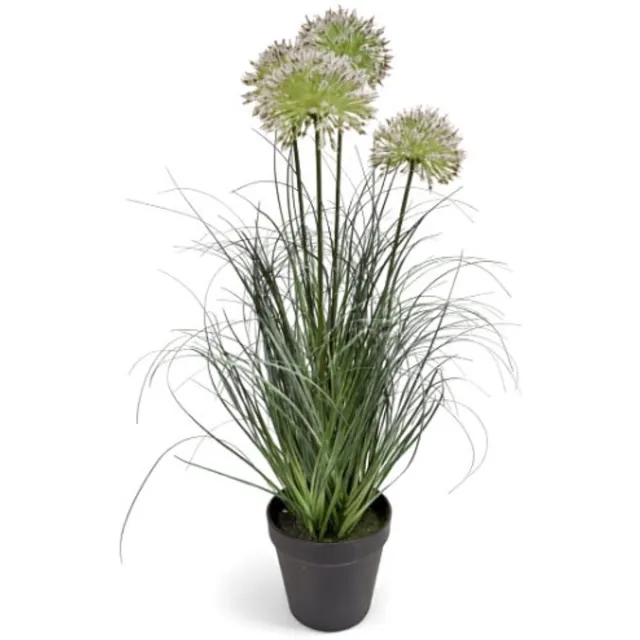 Oosterik Home Allium siergras wit H 57 cm kunstplant Oosterik Home onbekend