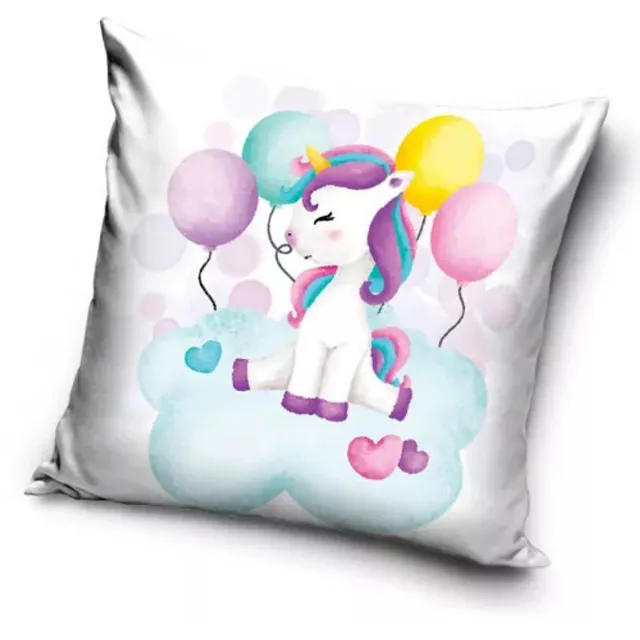 Unicorn kussen Balloons 40 x 40 cm Multicolor