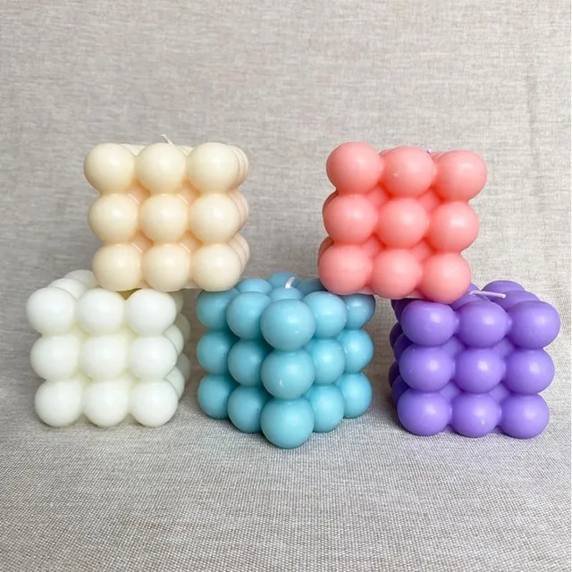 TFS® Bubbel Kaarsen ( lichtblauw ) - Bubble Kaars - Bubble Kaars - Bubble Candle - Bubbelkaars - Bubbelkaarsen - Geurkaarsen - Geurkaars - Sfeerlicht - Decoratieve Kaars - Figuurkaars - TFS®