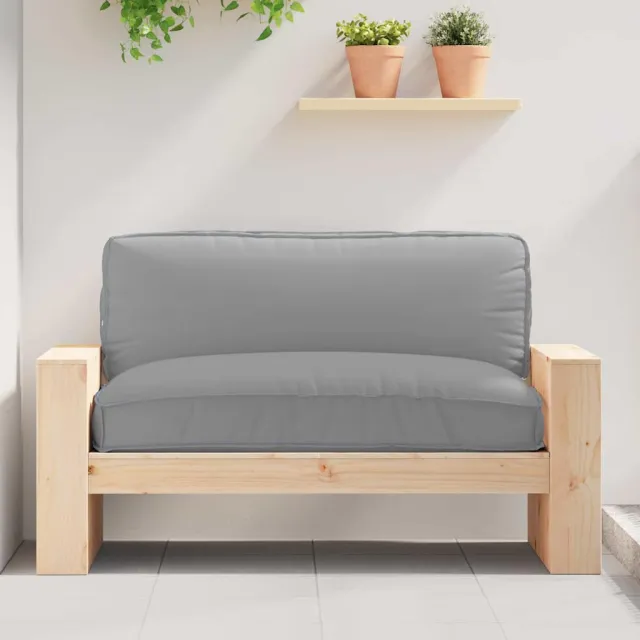 vidaXL Kussen Oxford Stof Grijs 120 x 80 x 12 cm